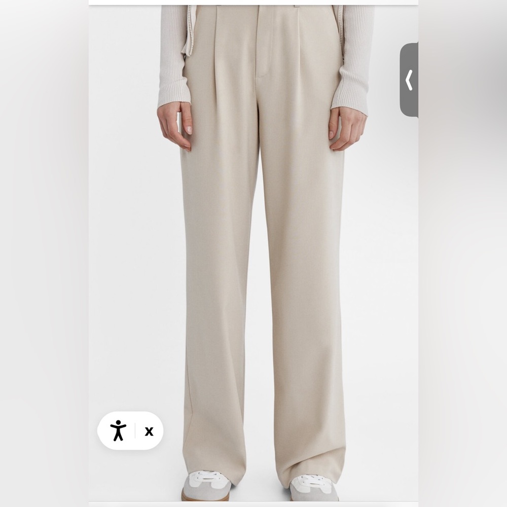 STRADIVARIUS SMART STRAIGHT-LEG TROUSERS in Size O - Picture 2 of 6